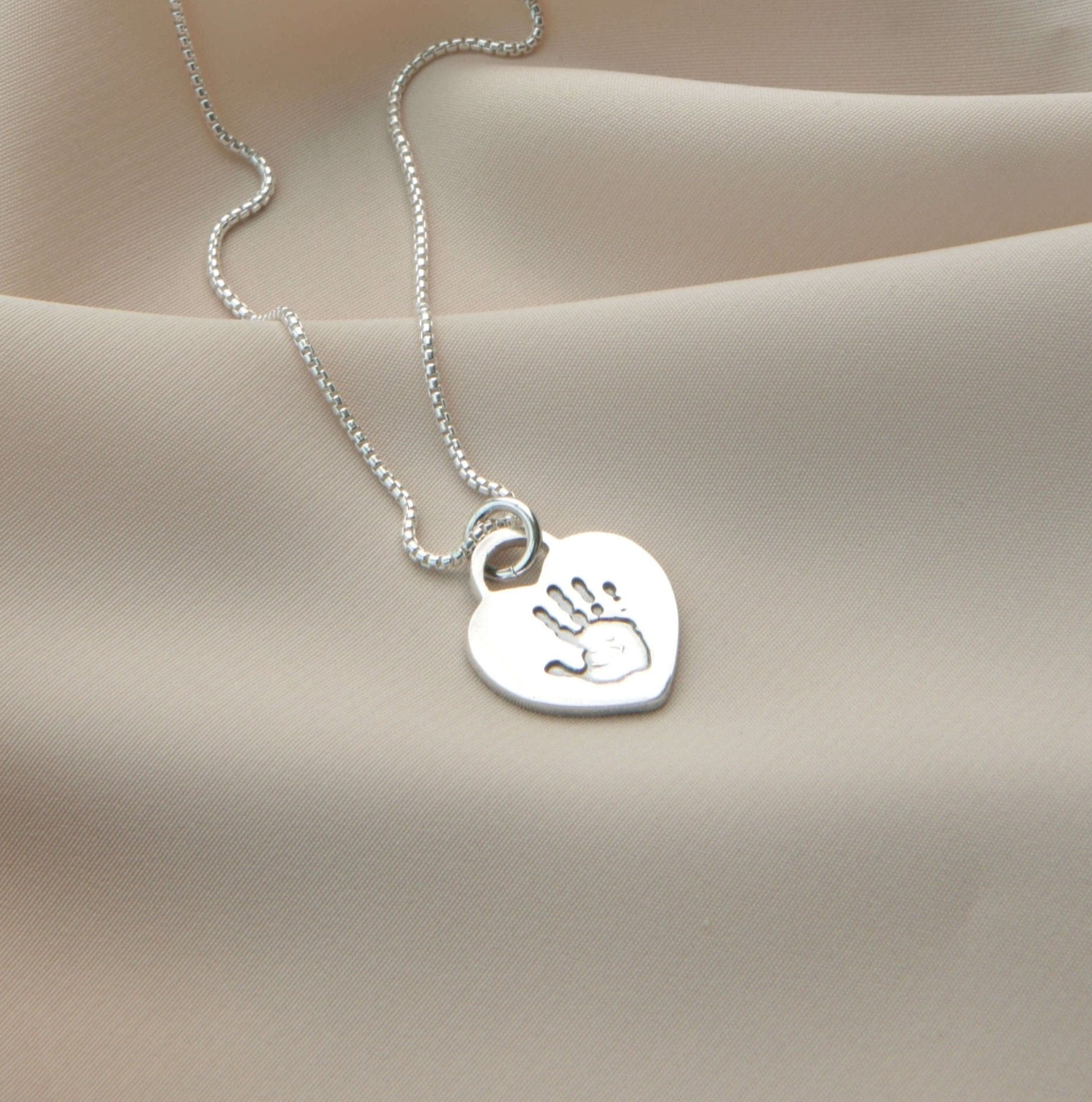 Personalised Handprint Tiffany Style Necklace