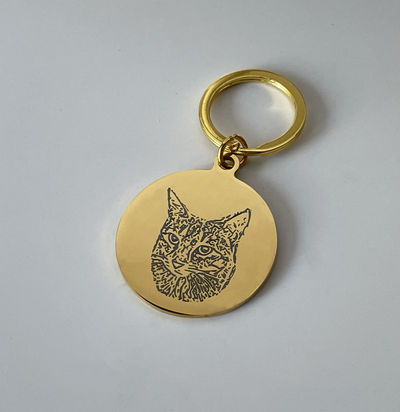 ENGRAVED PET PORTRAIT KEYRING