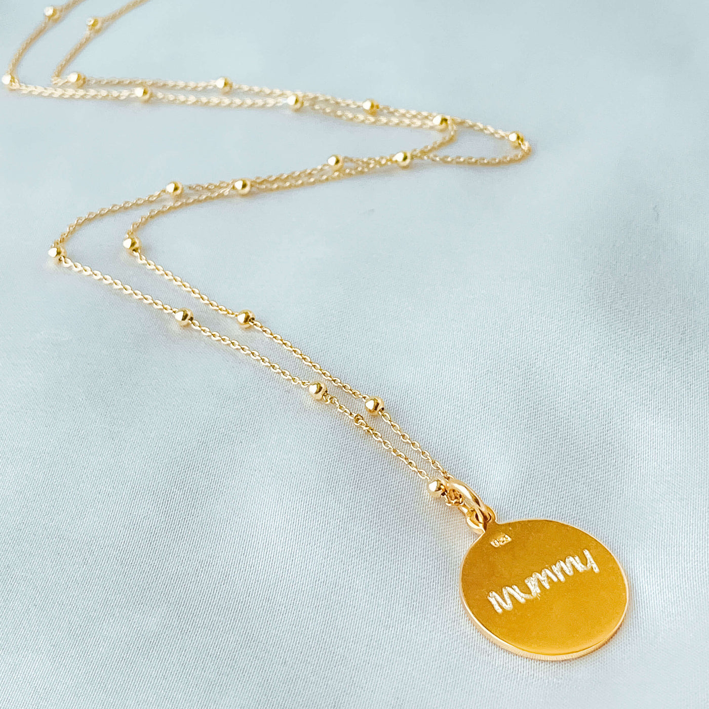 18K GOLD VERMEIL DOUBLE FINGERPRINT NECKLACE