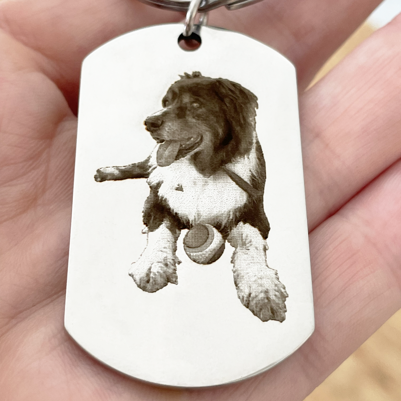 PET PHOTO KEYCHAIN