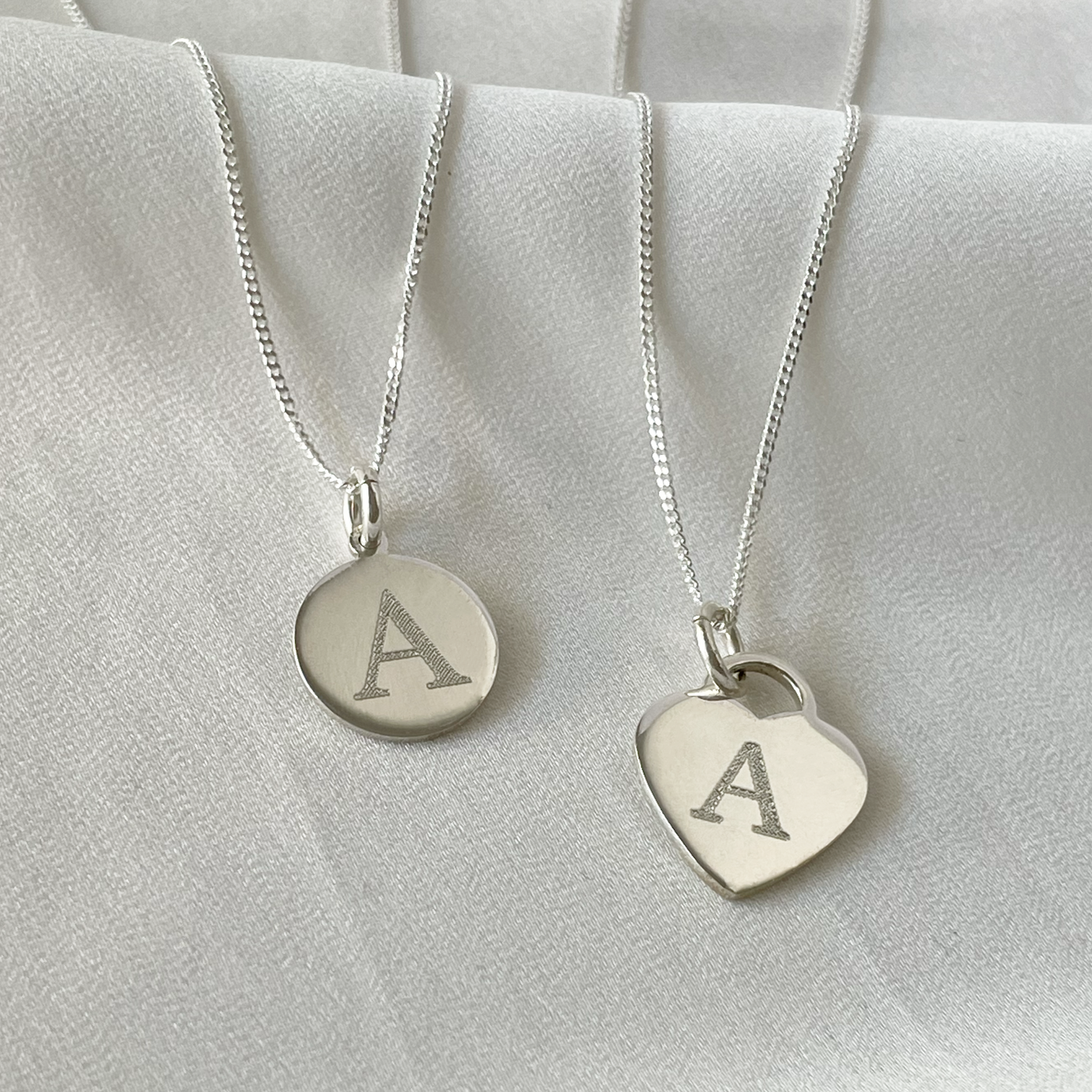 PERSONAOZED INITIAL DISC NECKLACE