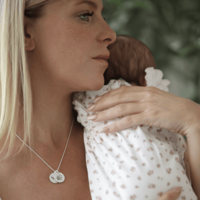 Personalised Double Handprint & Footprint Necklace