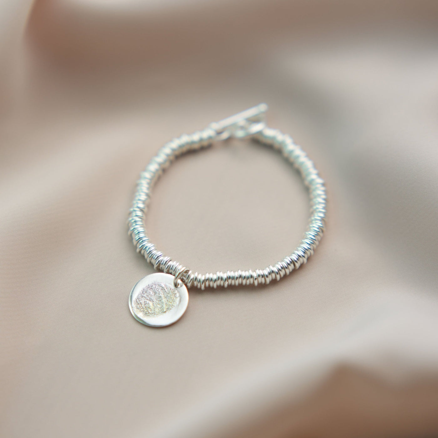 Personalised Fingerprint Chunky Link Bracelet