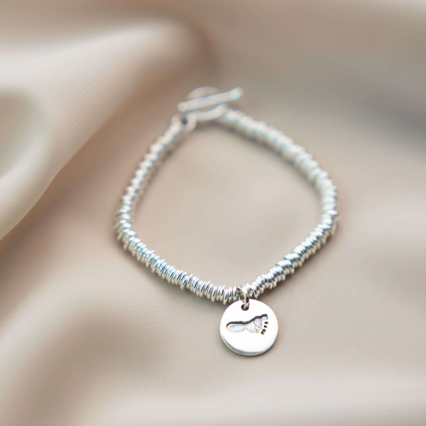 Personalised Hand or Footprint Chunky Link Bracelet