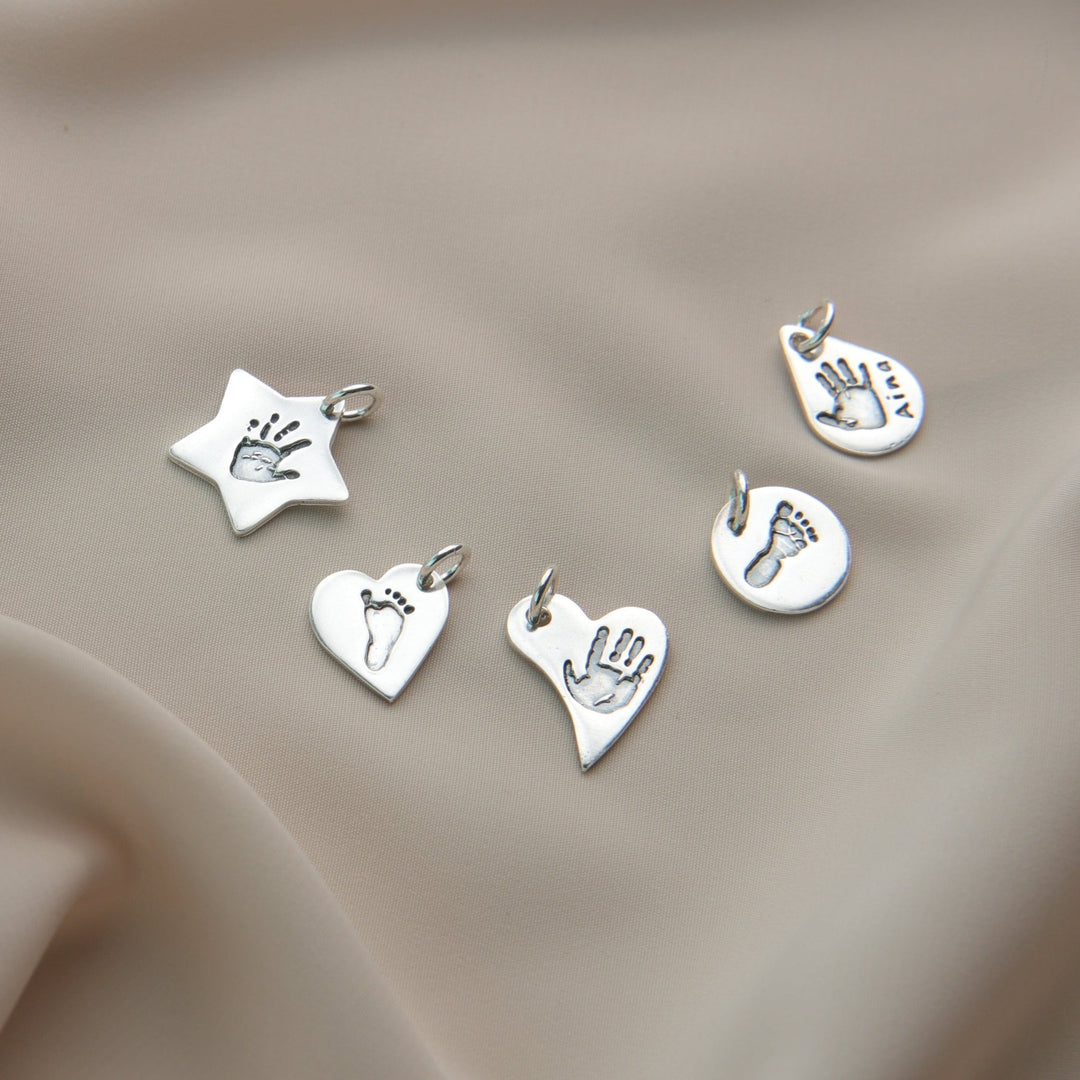 Personalised Single Handprint Charm pendant (Chain not Included)