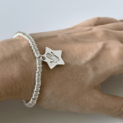 Personalised Hand or Footprint Chunky Link Bracelet