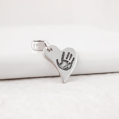 PERSONALIZED HANDPRINT OR FOOTPRINT CHARM WITH ATTACHMENT | FOREVER IMPRINT JEWELLERY