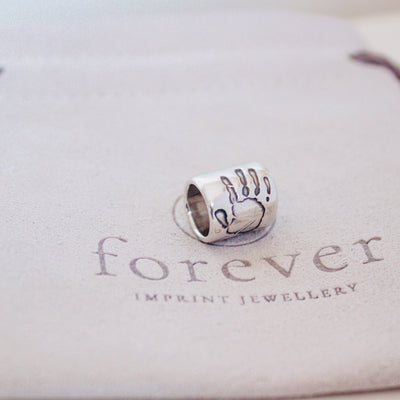 PERSONALIZED HAND, FOOT AND OR FINGERPRINT BEAD |  FOREVER IMPRINT JEWELLERY