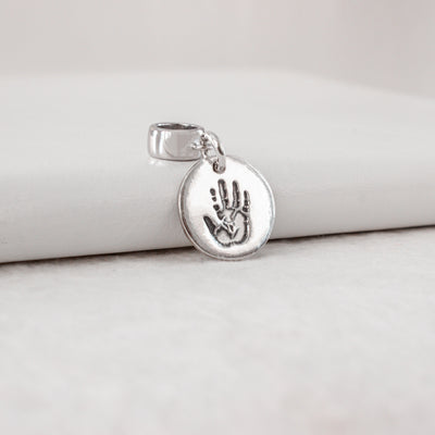 PERSONALIZED HANDPRINT OR FOOTPRINT CHARM WITH ATTACHMENT | FOREVER IMPRINT JEWELLERY