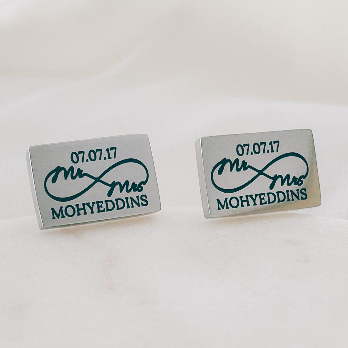 INFINITY WEDDING OR ANNIVERSARY CUFFLINKS