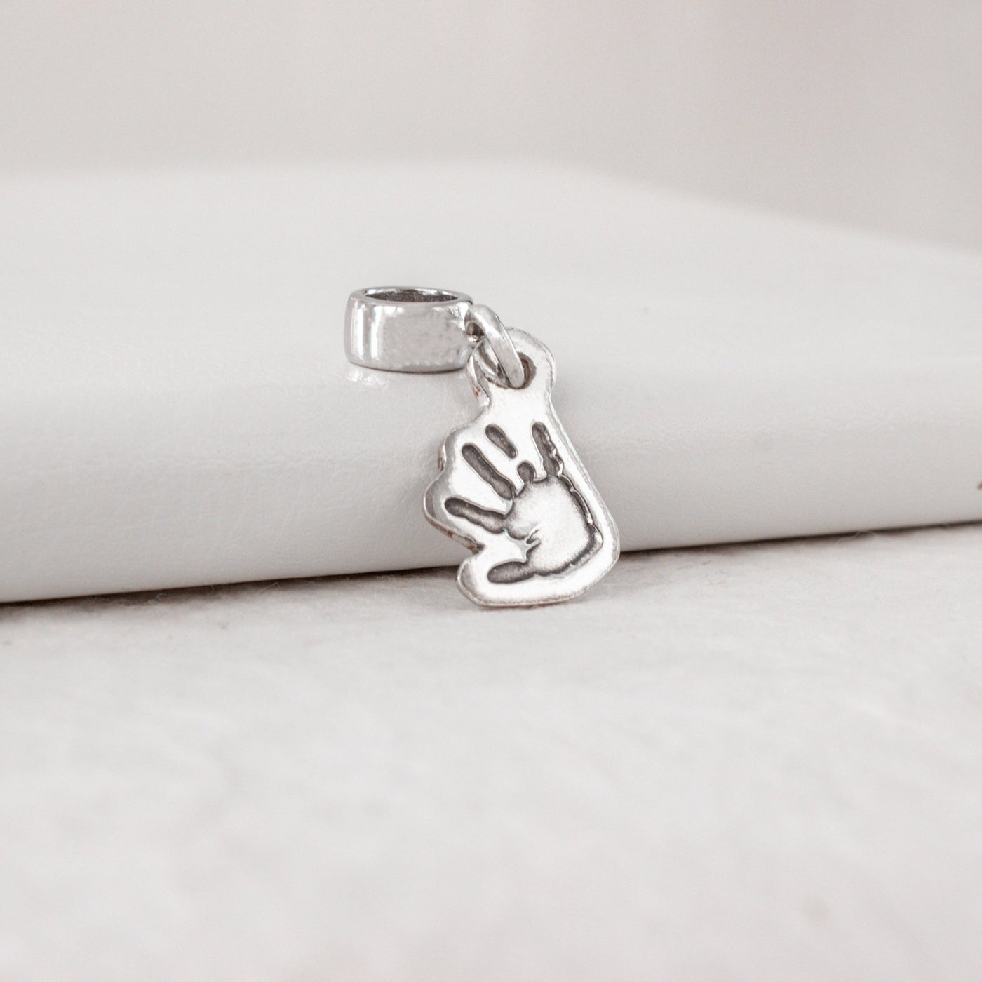 PERSONALIZED CUTOUT HANDPRINT OR FOOTPRINT PANDORA CHARM | forever imprint jewellery