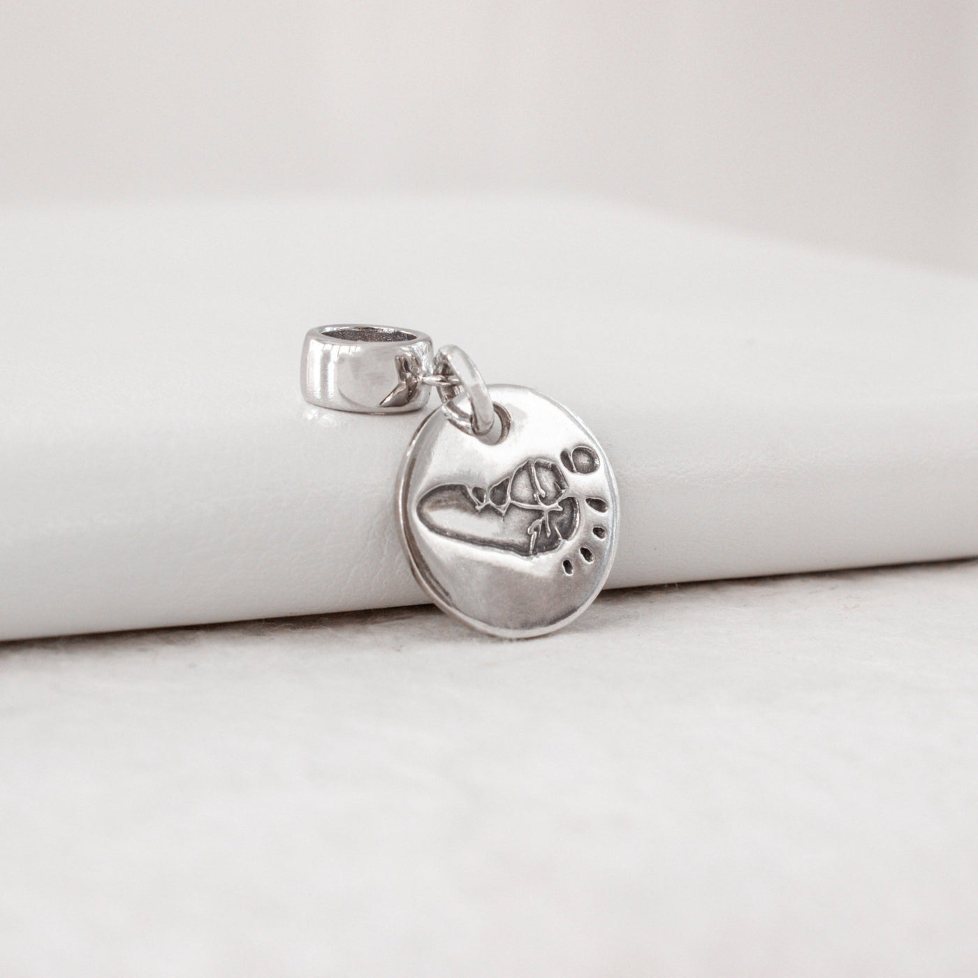 PERSONALIZED HANDPRINT OR FOOTPRINT CHARM WITH ATTACHMENT | FOREVER IMPRINT JEWELLERY