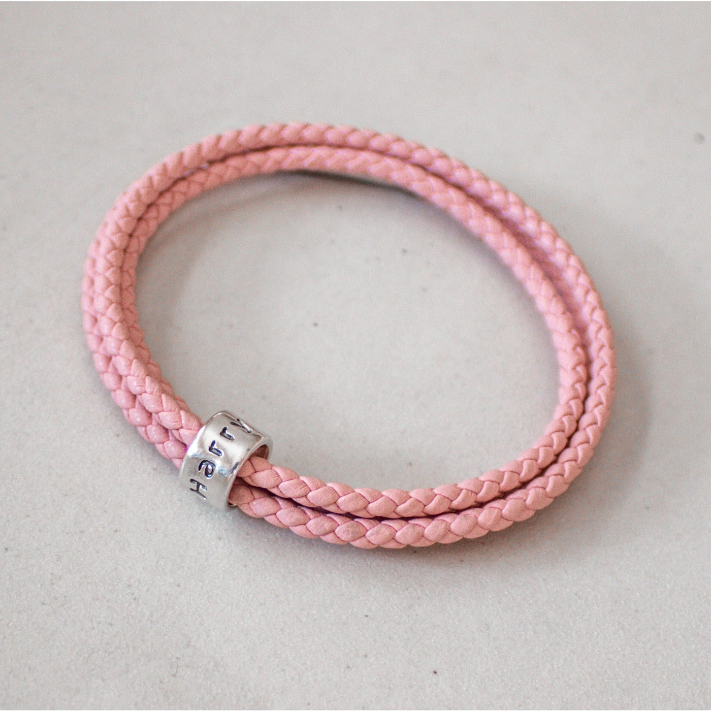 PERSONALIZED WOMENS NAME BEAD LEATHER BRACELET | FOREVER IMPRINT JEWELLERY