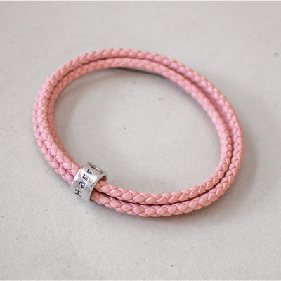 PERSONALIZED WOMENS NAME BEAD LEATHER BRACELET | FOREVER IMPRINT JEWELLERY